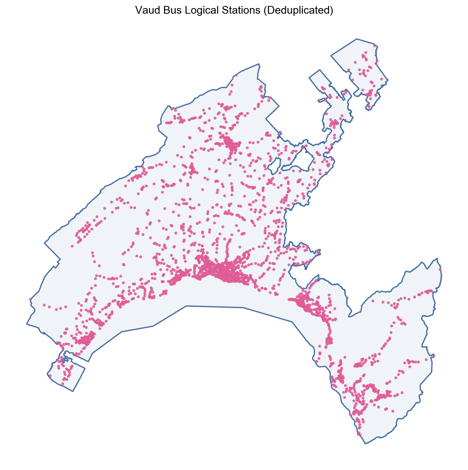 Deduplicated Vaud bus stations